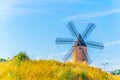 A Windmill at Palma de Mallorca, Spain Royalty Free Stock Photo