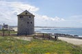 The windmill in Parque Natural do Litoral Royalty Free Stock Photo