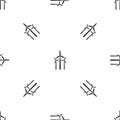 Windmill pattern seamless black Royalty Free Stock Photo