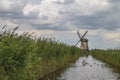 Windmill in the polder near the small Dutch village of Stompetoren close to the city of Alkmaar.