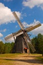 Windmill in polish countryside