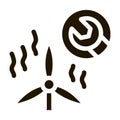 windmill repair icon Vector Glyph Illustration