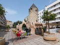 Windmill restaurant in Quattro Molinos Royalty Free Stock Photo