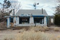 Abandoned roadside cafe and diner Royalty Free Stock Photo
