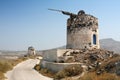 Windmill ruins on Santorini Royalty Free Stock Photo