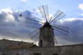 Windmill of saline of trapani Royalty Free Stock Photo
