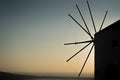 Windmill in santorini Royalty Free Stock Photo