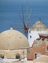 Windmill, Santorini, Greece Royalty Free Stock Photo