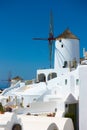 Windmill in Santorini in Greece Royalty Free Stock Photo