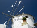 Windmill - Santorini - Greek Islands Royalty Free Stock Photo