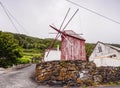 Windmill on Sao Jorge Island, Azores Royalty Free Stock Photo