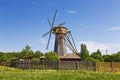 The windmill the second half of the 19th century, was relocated from the village Kochemleva of Kashinsky district of Tver region.