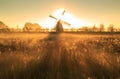 Windmill shining. Royalty Free Stock Photo