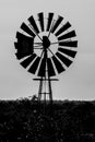 Windmill silhouette Royalty Free Stock Photo