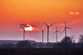 Windmill silhouettes