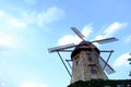 Windmill with sky background at Chocolate Ville Bangkok Thailand