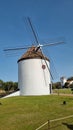 Windmill sky nature heeling wind Royalty Free Stock Photo