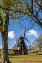 The windmill at the star-shaped 17th century Kastellet military fortress Royalty Free Stock Photo