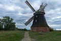 Windmill Stove in the region Salzhaff near the isle Poel Royalty Free Stock Photo