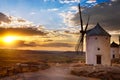 Windmill at sunset, Consuegra, Spain