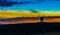 Windmill at Sunset, skys on fire, beautiful