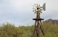 Windmill in Superstition Mountain Museum Royalty Free Stock Photo