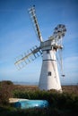 Windmill at the Thurne Staithe, Norfolk Broads Royalty Free Stock Photo