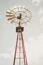 Windmill in vertical format using desaturated tones Royalty Free Stock Photo