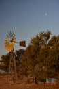 A windmill and water reservoir in the Camdeboo National Park