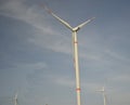 Windmill or Wind Turbine Running Royalty Free Stock Photo