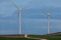 Windmill, windfarm at La brujula in Burgos