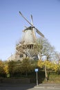 Windmill Windhond in the dutch town of Woerden Royalty Free Stock Photo