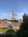 Windmill in Winsum, Groningen Royalty Free Stock Photo