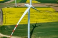 Windmills aerial view