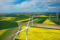 Windmills aerial view