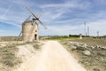 Windmills in Belmonte, province of Cuenca, Castilla La Mancha, Spain Royalty Free Stock Photo