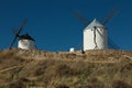 Windmills in Consuegra,CastileâLa Mancha, Spain,Europe Royalty Free Stock Photo