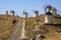 Windmills at Consuegra - La Mancha - Spain Royalty Free Stock Photo