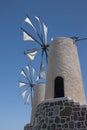 Windmills, Crete, Greece Royalty Free Stock Photo