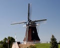 Windmills dutch landscape Royalty Free Stock Photo
