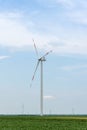 Windmills for electric power production. Royalty Free Stock Photo