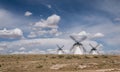 Windmills. Giants of Don Quixote. Royalty Free Stock Photo