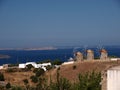 Windmills on Greek Island Patmos