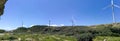 Windmills on a hill in Ilocos Royalty Free Stock Photo