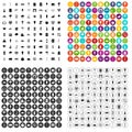100 windmills icons set vector variant