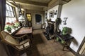 Cosy living room inside a Dutch windmills