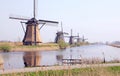 Windmills at Kinderdijk, Netherlands Royalty Free Stock Photo