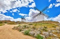 Windmills at knolls Consuegra Castilla La Mancha Royalty Free Stock Photo