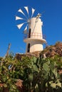 Windmills in the Lasithi Plateau Royalty Free Stock Photo