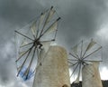 Windmills at Lasithi plateau Royalty Free Stock Photo